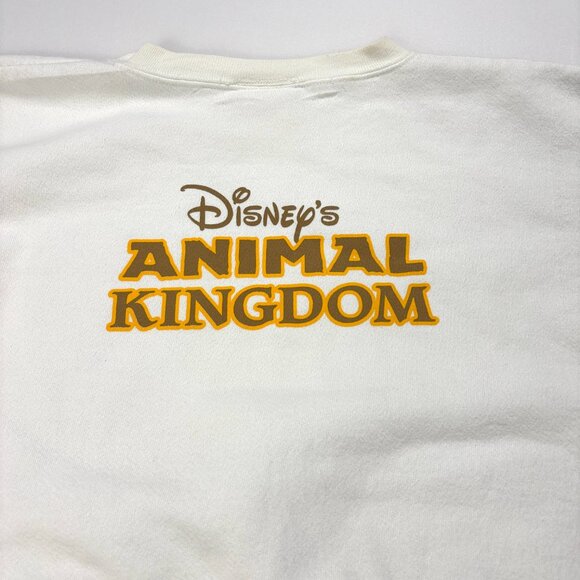 Vintage Disney Animal Kingdom Crewneck Sweatshirt XL Made in USA Retro Pullover - Picture 7 of 9